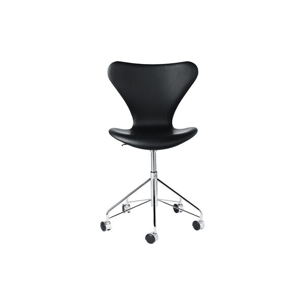 Serie 7&trade; 3117 fullpolstret dreiestol, svart, Fritz Hansen
