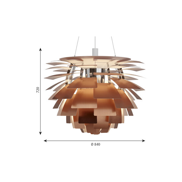 PH Artichoke, kobber, Louis Poulsen