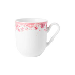 Rosa sløyfe 2025 krus 30 cl, white with pink decor, Magnor