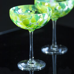 Swirl - champagneglass, gr&oslash;nn, Magnor