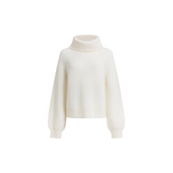 Kessy cream draped funnel neck knit jumper, French Connection