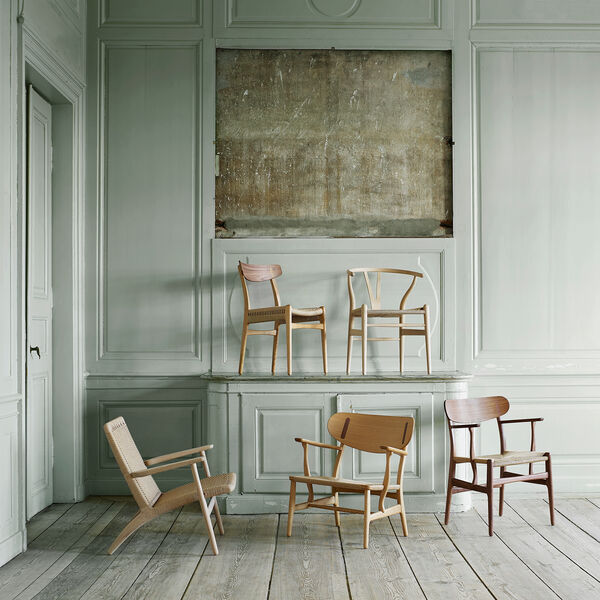 CH25 lenestol, eik/natur, Carl Hansen & S&oslash;n
