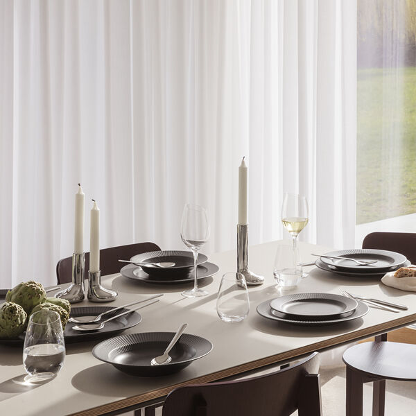 Legio Nova Middagstallerken 25 cm, black, Eva Trio