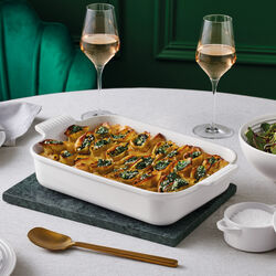 Heritage rektangulært fat 32 cm, white, Le Creuset