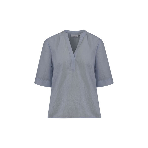 Short Sleeved Shirt, light blue mini stripe, Coster Copenhagen