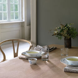 Hvit Riflet dyp tallerken, Royal Copenhagen