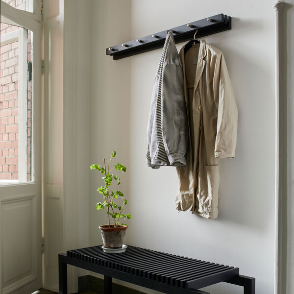Cutter Coat Rack 100, svart/eik, Skagerak by Fritz Hansen