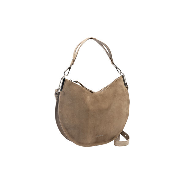 Coccinelle Sunup ruskind håndveske, warm taupe, Coccinelle