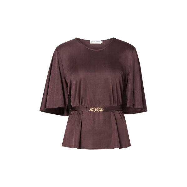 GAIA | Dark Brown | Bluse, Ida Sj&ouml;stedt