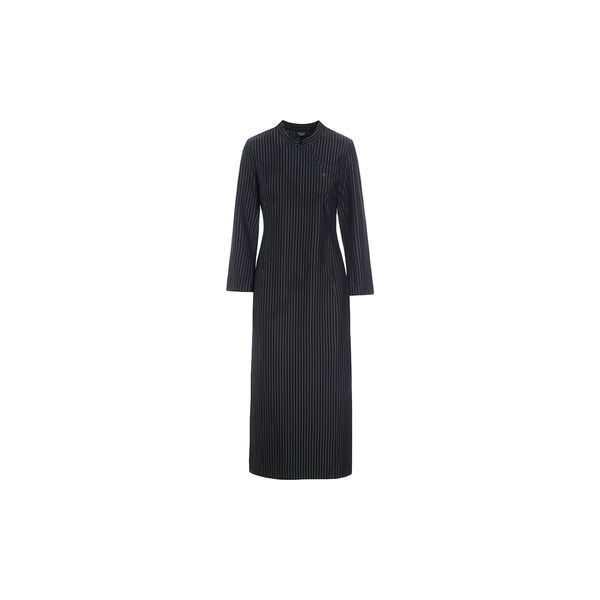 Pinstripe jersey lang kjole, svart n&aring;lestripe, BITTE KAI RAND