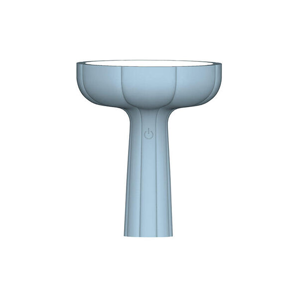 Lampe / Lykt, lys blå, Blafre