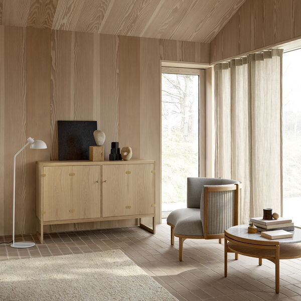 BM0057 Cabinet, white oiled oak, Carl Hansen & S&oslash;n