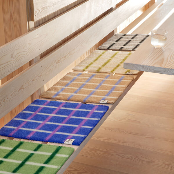 Knut Sitteunderlag, Koboltblå, Røros Tweed