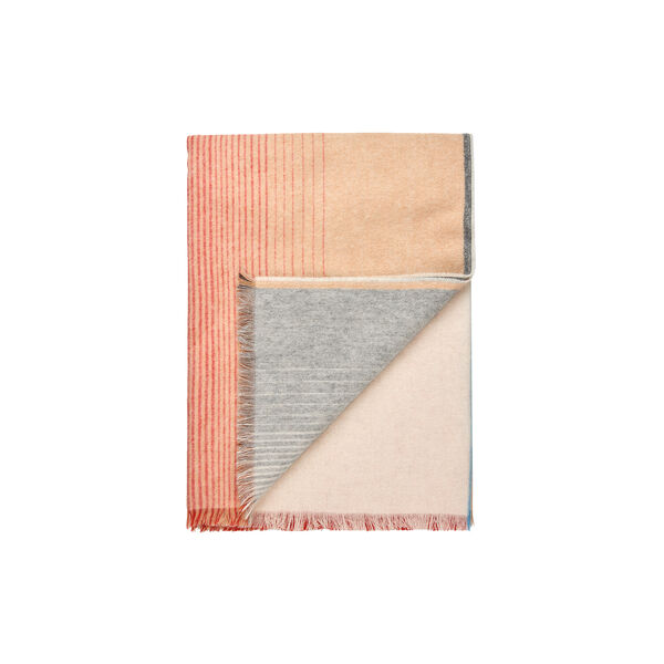 Carte Postale pledd, red/grey, ELVANG