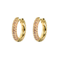Emilia small stone hoops, Emilia by Bon Dep