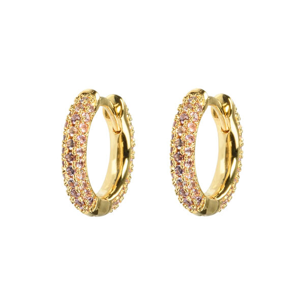 Emilia small stone hoops Emilia small stone hoops, Emilia by Bon Dep
