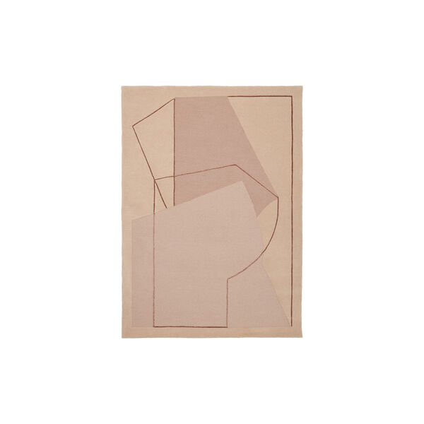 Furbo gulvteppe, rose, Linie Design