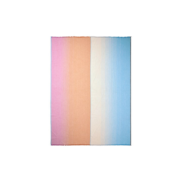 Carte Postale pledd, blue/pink, ELVANG