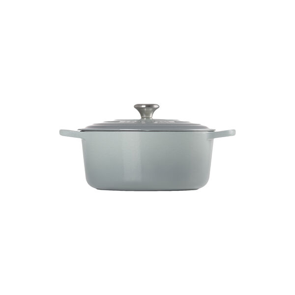 Signature st&oslash;pejern rund gryte &Oslash; 28 cm, sea salt, Le Creuset