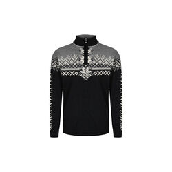 140th Anniversary Masc Sweater, black smoke offwhite, Dale of Norway