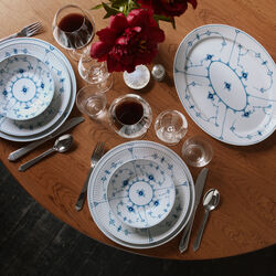 Musselmalt Riflet fat, Royal Copenhagen