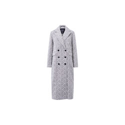 LOWEN WOOL COAT, black cream, French Connection