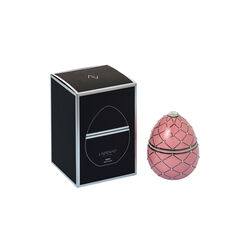 Bois de Russie duftlys egg, rose silver stripes, LADENAC