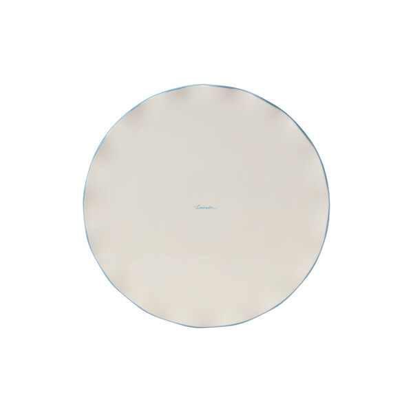 Stoneware Wavy kakestativ white/blue, Lexington