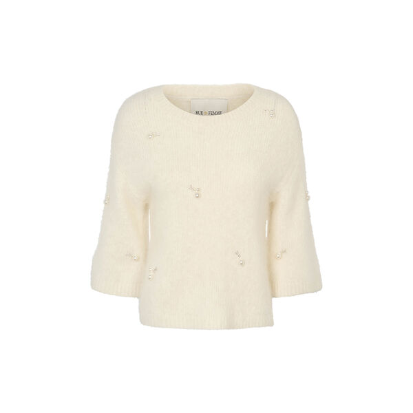 6873RDFDora knit, off white, RUE de FEMME
