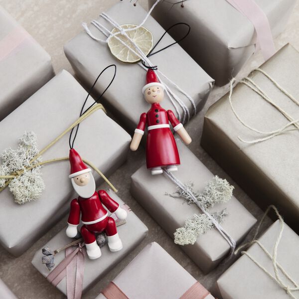 Julenissen og nissemor, rød/hvit, Kay Bojesen Denmark