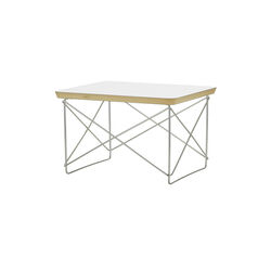 Occasional Table LTR, hpl white/base stainless steel, Vitra 