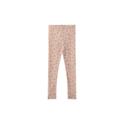 Wool Leggings Agi, 1358 lilac flowers, Wheat