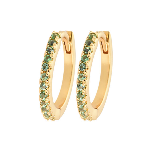Emilia hoops, gold/mint Emilia hoops, gold/mint, Emilia by Bon Dep