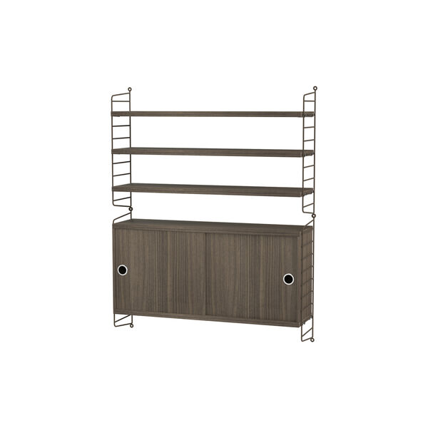 Living Bundle I, brown/walnut, String Furniture