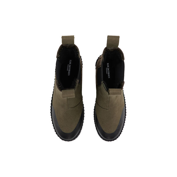 Lange Chelsea støvler, dyp oliven svart, Ilse Jacobsen Hornbæk