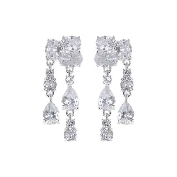 The Iced Double øreringe, sølv The Iced Double øreringe, sølv, CAMILLA PIHL