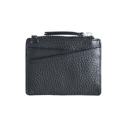 Frey Zip Card Holder, grain black, Markberg