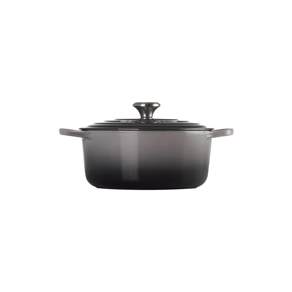 Signature st&oslash;pejern rund gryte &Oslash; 26 cm, flint, Le Creuset