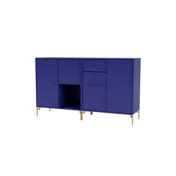 COUPLE bred skjenk med ben i messing, 135 monarch, Montana Furniture