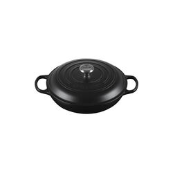 Signature st&oslash;pejern buffetgryte 30 cm, matte black, Le Creuset