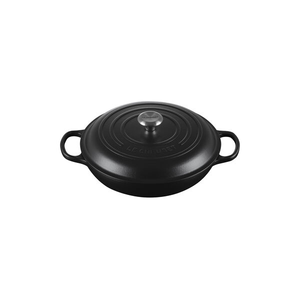 Signature st&oslash;pejern buffetgryte 30 cm, matte black, Le Creuset