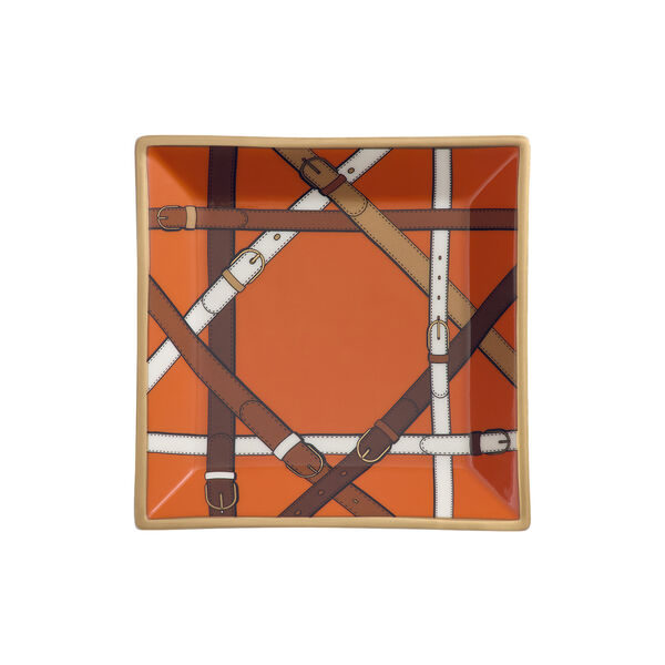 Saville Square brett, orange/white/gold, Jonathan Adler