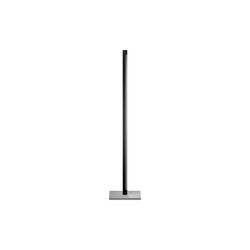 INLAY F1 LINEAR gulvlampe, matt black/satin silver, LIGHT-POINT