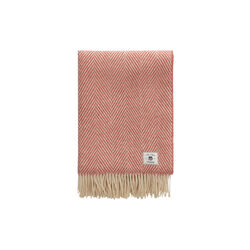 Herringbone ullpledd, faded brick, Gant