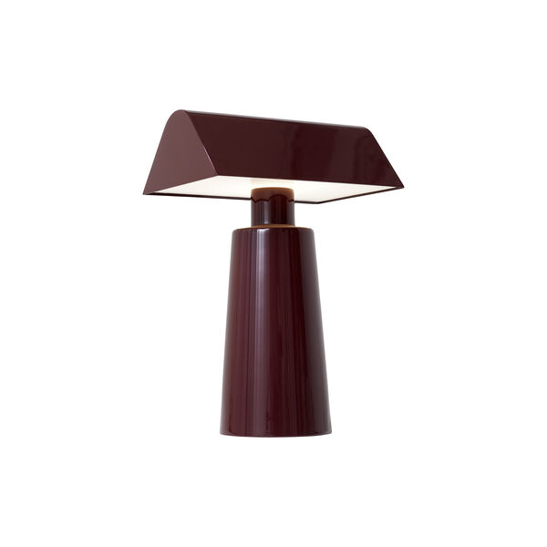 Caret MF1 transportabel bordlampe, dark burgundy, &Tradition