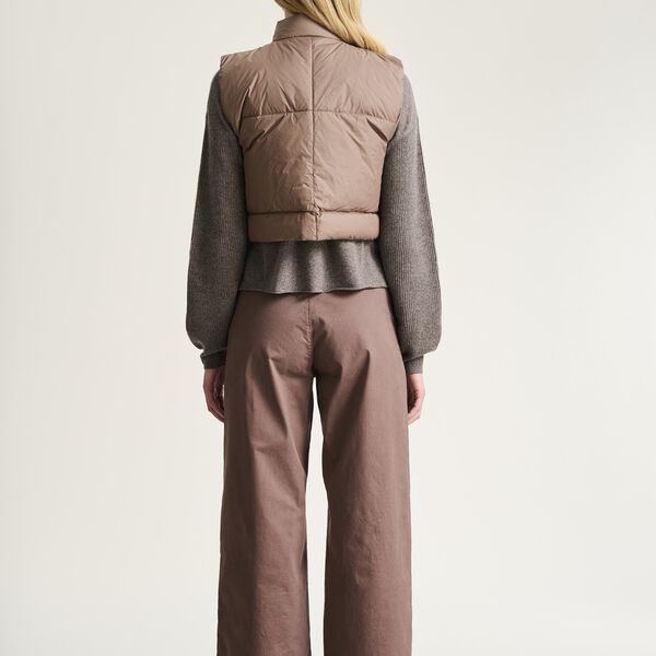 Feather down kort vest, deer, BITTE KAI RAND