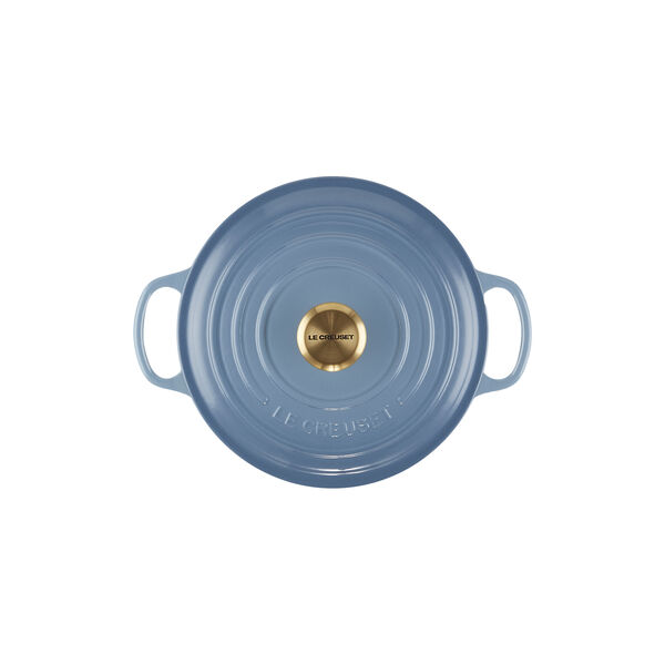 Signature st&oslash;pejern rund gryte &Oslash; 20 cm, chambray, Le Creuset