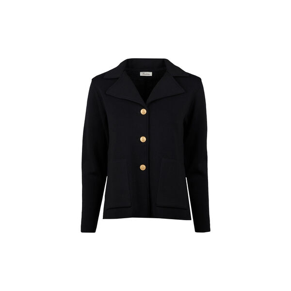 Dea Knit Cardigan, black, Stenströms