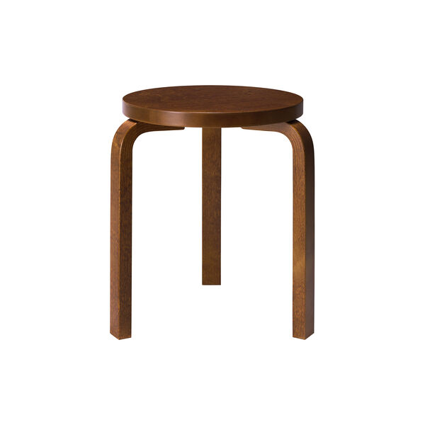Stool 60, valnøttbeiset, Artek