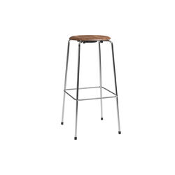 High Dot&trade; barstol, lacquered walnut, Fritz Hansen